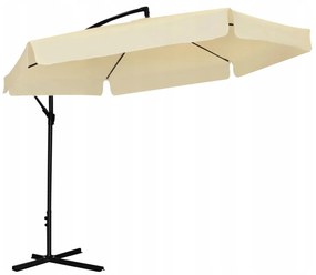 Záhradný slnečník s ochranným obalom BANANA 300 cm béžový