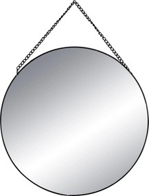 Závesné zrkadlo Circle, čierne, sada 3ks