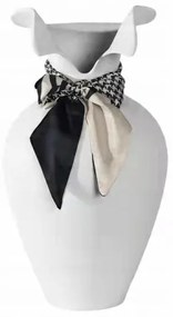 Keramická váza 41,5x23 cm biela