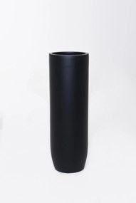 Kvetináč SOLERIO, sklolaminát, výška 100 cm, čierna