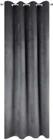 Moderné sivé závesy v jednofarebnej kombinácii 140 x 250 cm