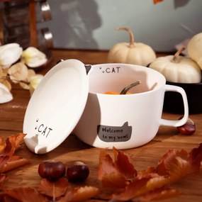 Hrnček KATIS mačka, s vrchnákom 707995 900 ml