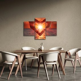 Obraz - Slnko v srdci (90x60 cm)