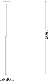 Ideal Lux - LED Luster na lanku FILO LED/3,5W/230V 3000K CRI 90 mosadz