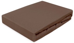 JERSEY PRESTIERADLO 030/170 180X200 CM HNEDÉ