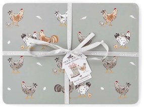 Korkové prestieranie v súprave 4 ks 27x35 cm Hen House – Cooksmart ®