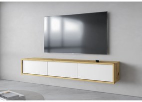 TV stolík Fiora 38 (dub artisan + biela). Vlastná spoľahlivá doprava až k Vám domov. 1066458