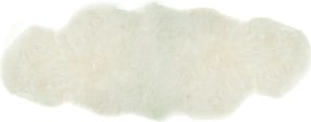 Prehoz cez posteľ biela ovčej kože z Islandskej ovce - 190 * 50 * 5cm
