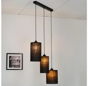 Brilagi - Luster na lanku TUBES 3xE27/15W/230V čierna
