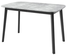 Jedálenský stôl Grazpen S 130x80, Farby:: sivý mramor / čierna