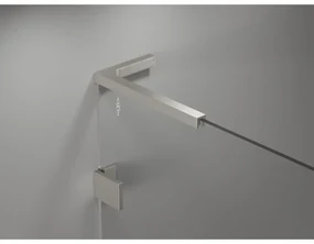 Mexen Lunar, L Duo výklopný sprchový kút 120 x 110 cm, 8mm číre sklo, oceľový profil, 834L-120L-110P-97-00
