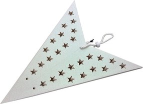 Biela závesná vianočná papierová hviezda XL - 90*20*90 cm
