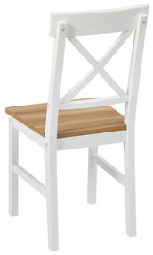 Jedálenský set 4x stolička + stôl Catini KAMPALI - Biela