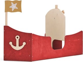 Nábytok na hranie FLOAT, loď, červená