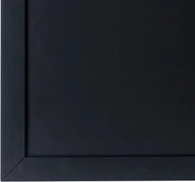 Toptabule.sk TBNMBR-1 Čierna tabuľa na magnetky v drevenom čiernom ráme 150x100cm