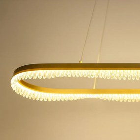 Závesné LED svietidlo Preciosa, 1x LED 45w, 4000k, g