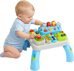 LEAN Toys Interaktívna vzdelávacia stolička pre batoľa – moduly so zvukmi