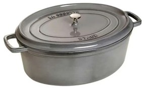 STAUB Oválny hrniec 31 cm , grafitovo sivý