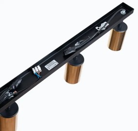 Sollux SL.1387 - Bodové svietidlo WINX 4xGU10/10W/230V čierna/zlatá