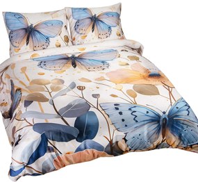 SATÉNOVÉ OBLIEČKY SATINLOVE PREMIUM 200X220 CM, 2KS 70X80 CM VZOROVANÉ