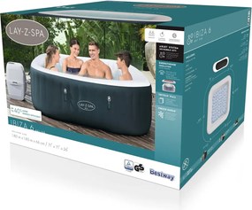 IBIZA AirJet 6 Lay-Z-Spa Nafukovacia vírivka BESTWAY do záhrady + príslušenstvo