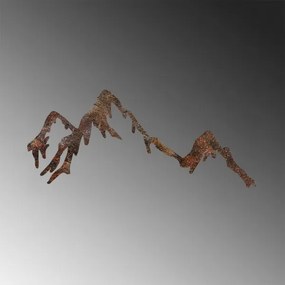 Nástenná dekorácia 45x70 cm hory kov