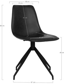 Sivé jedálenské stoličky v súprave 2 ks Monaco – House Nordic