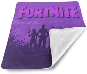 Sablio Deka pre bábätko FORTNITE Fialová silueta - 80x100 cm