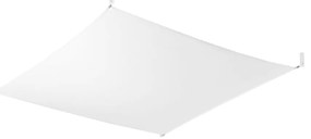Stropné svietidlo Luna, 1x biele textilné tienidlo, (105 cm)