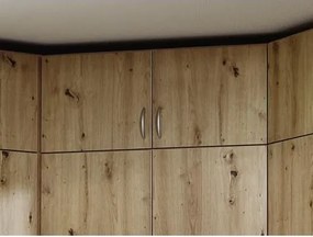 Rohový skriňový nádstavec Case, dub artisan%