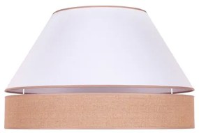 Duolla - Stropné svietidlo AVIGNON 3xE27/15W/230V pr. 60 cm biela/hnedá