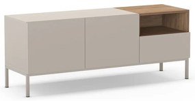 Krémový TV stolík 140x55 cm Cailin – Marckeric