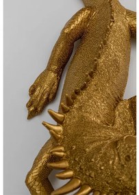 Lizard nástenná dekorácia zlatá 45x24 cm