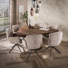 Jedálenský stôl Trojuholník 20-29 Arcadia 165cm Drevo Hnedá Acacia - Komfort-nábytok