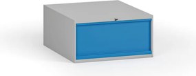 Závesná zásuvka na náradie k pracovným stolom, 1 zásuvka, 510 x 592 x 255 mm, modrá