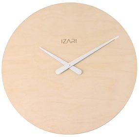 IZARI brezové hodiny 50 cm - biele ručičky