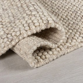 Svetlosivý ručne tkaný koberec s prímesou vlny 120x170 cm Minerals – Flair Rugs