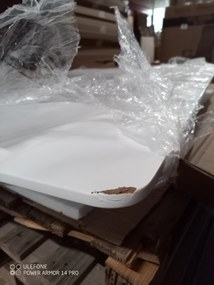 AKCIA Biely jedálenský stôl BERGEN 100x70 cm II. akosť