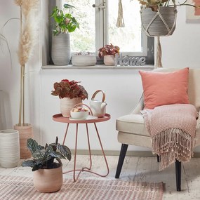 Oranžová keramická váza Big pots Ravenna, výška 30 cm