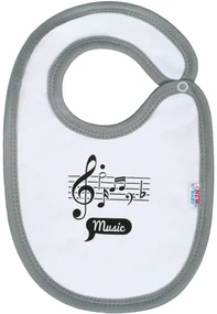 Dojčenský bavlnený podbradník New Baby Music