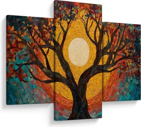 Obraz - Slnko v korune stromu života (90x60 cm)