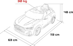 Ramiz Audi RS6 Avant GT elektrické autíčko pre deti biele