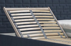 Posteľ Rita 180x200 cm, námornícka modrá látka