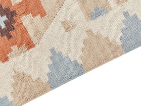 Bavlnený kelímový koberec 160 x 230 cm viacfarebný DILIJAN Beliani