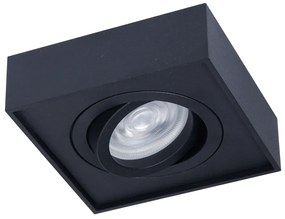 Podhľadové svietidlo Nusa Square, 1x čierne kovové tienidlo, (možnosť polohovania), b