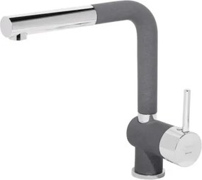 Kuchynská drezová batéria Sinks Mix 3 P, šedá titanium%