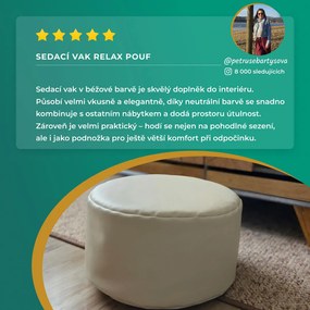Praktik home Sedací vak RELAX POUF green - 25 x 45 cm cm