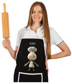 Kuchynská zástera Garlico EMI, čierna