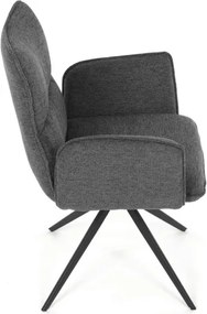 Jedálenská stolička sivá DCH-D1328 GREY2