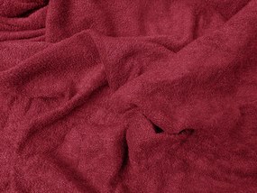 Froté plachta EXCLUSIVE vínová 200x220 cm